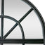 Iron Arch Mirror With Panes Antique Black