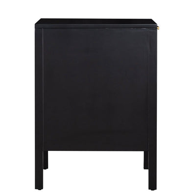 Santorini Bedside Table Black