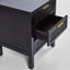 Santorini Bedside 3 Drawers Black