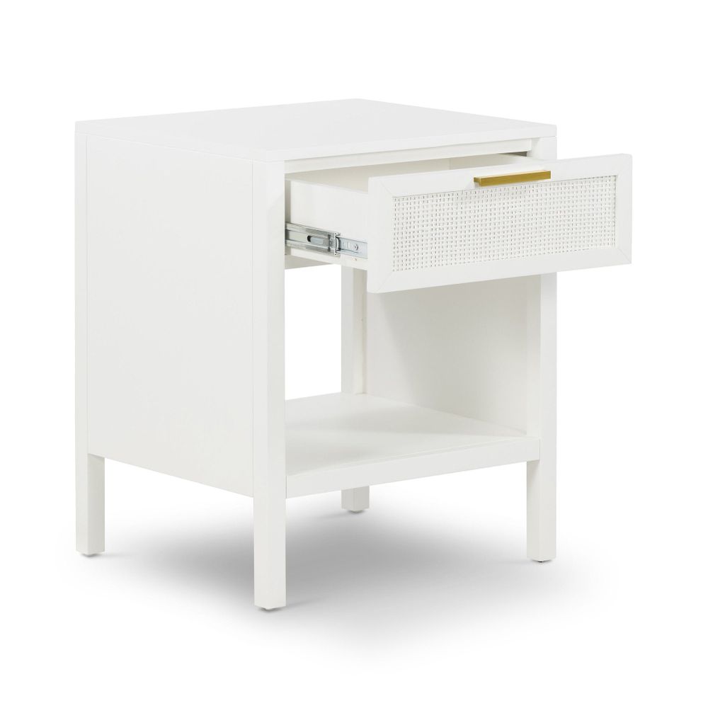 Santorini Bedside Table White