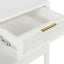 Santorini Bedside Table White