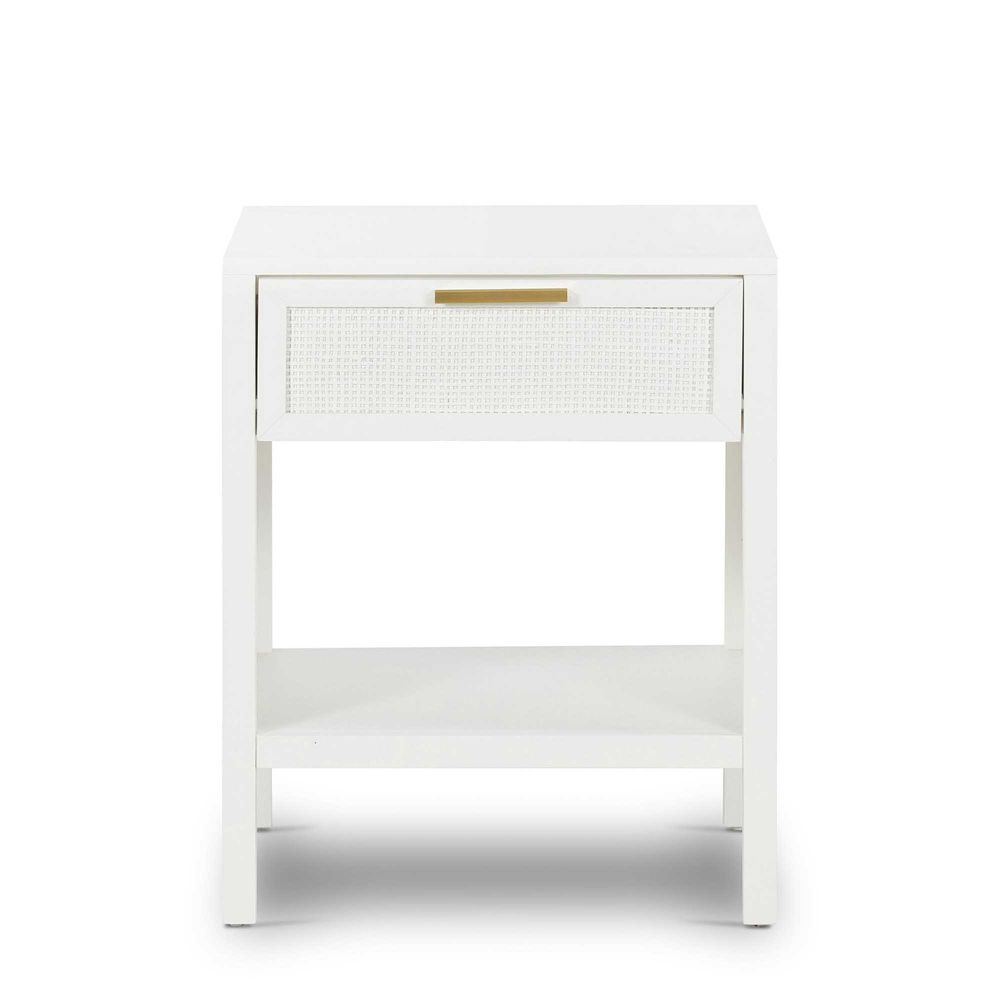 Santorini Bedside Table White