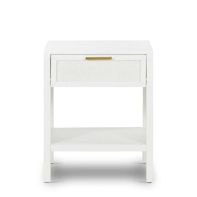 Santorini Bedside Table White