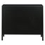 Santorini Hamptons 3 Drawer Timber/Rattan Dresser 100cm Black