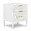 Santorini Bedside 3 Drawers White