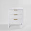 Santorini Bedside 3 Drawers White