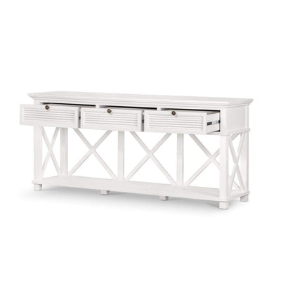 West Beach 3 Draw Console White