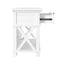 West Beach Bedside Table White