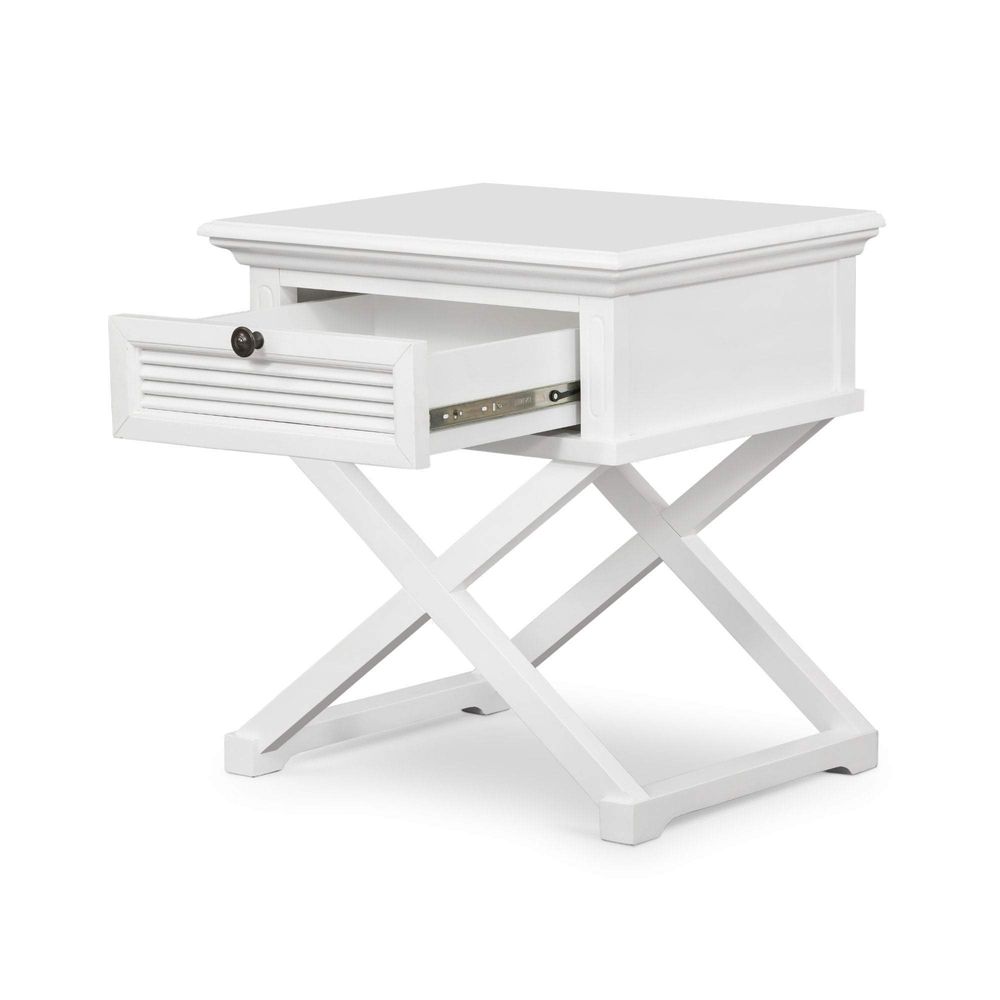 West Beach Side Table White