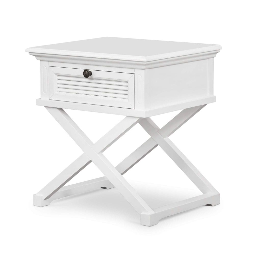 West Beach Side Table White