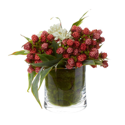 Mulberry Spray in Small Vase