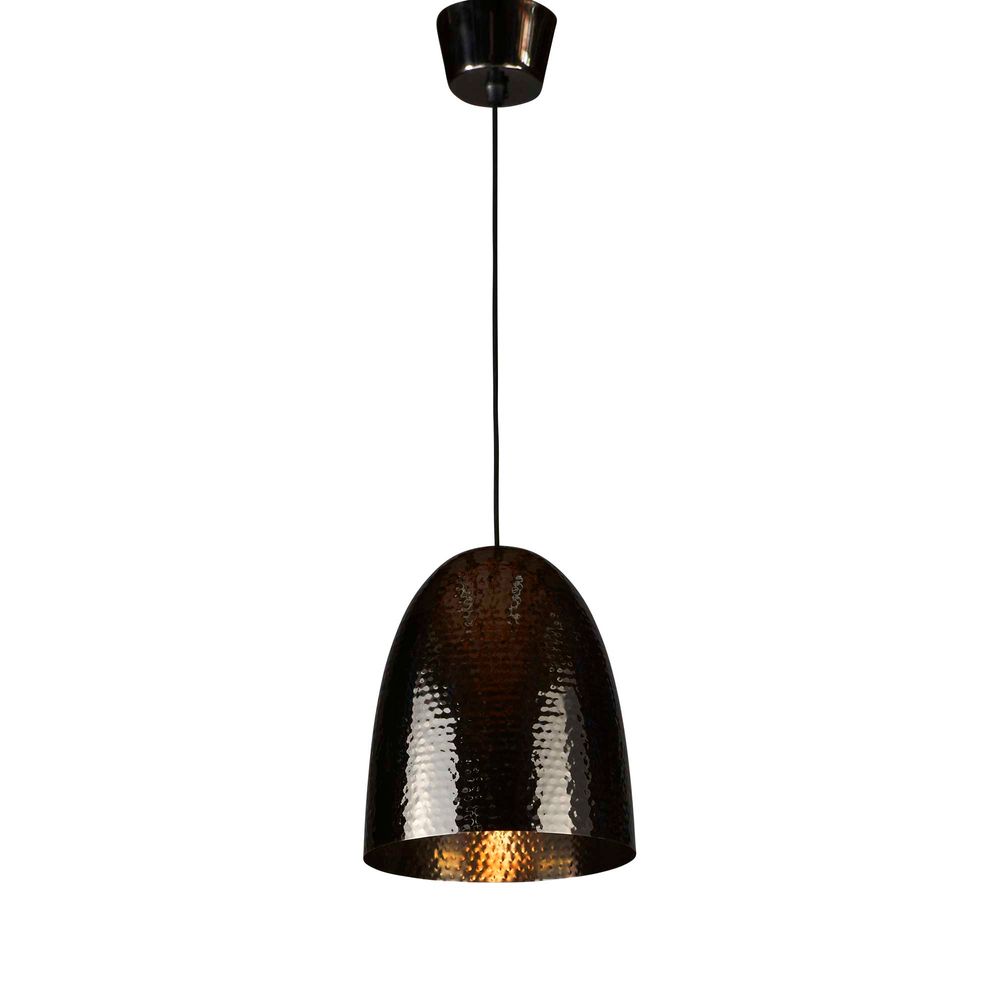 Dolce Beaten Ceiling Pendant Charcoal