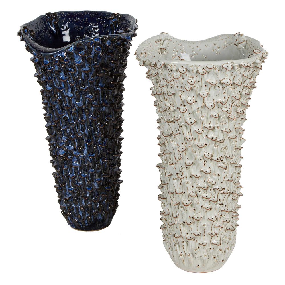 Osprey Coral Ceramic Vase White