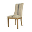 Oakwood Linen Dining Chair Blue Stripe