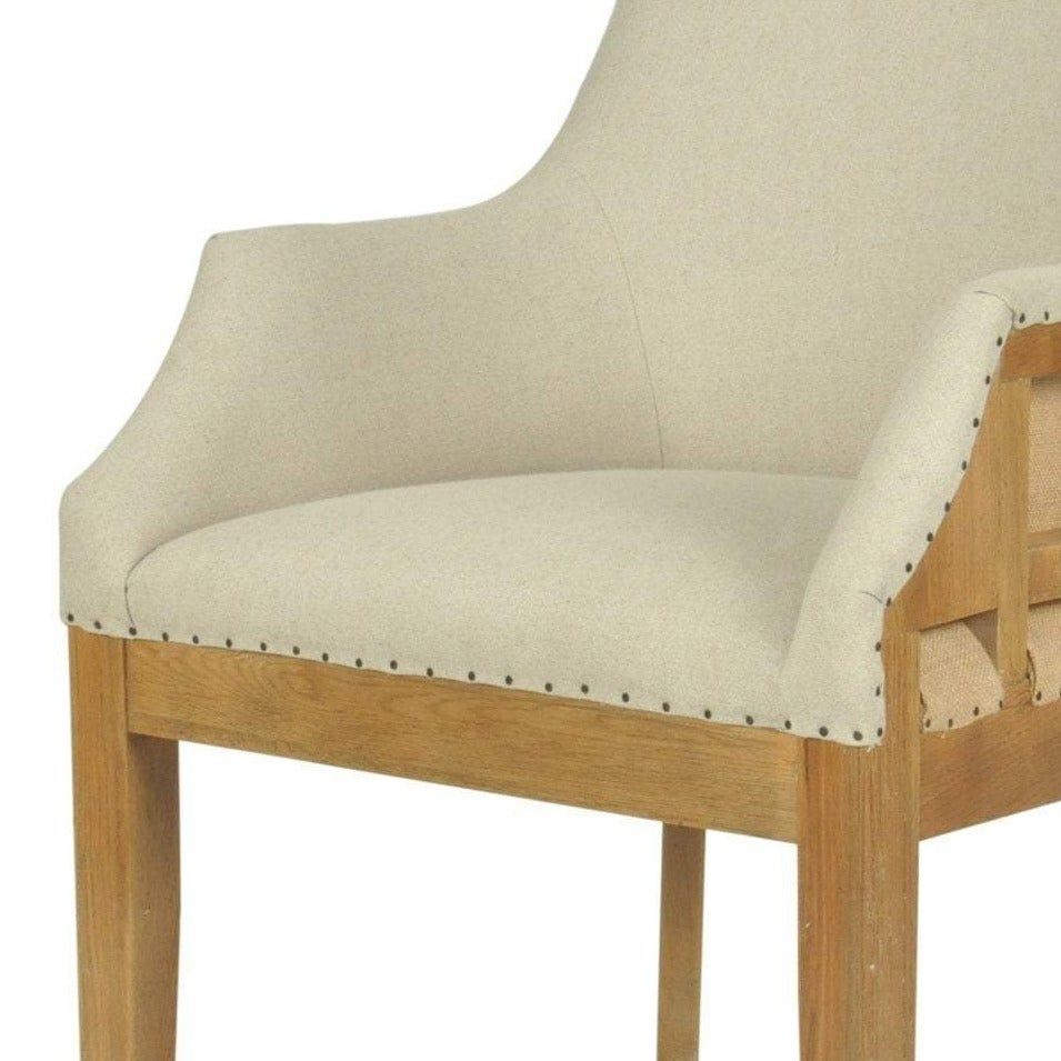 Oakwood Linen Armchair Natural