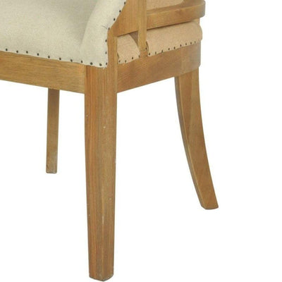 Oakwood Linen Armchair Natural