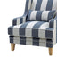 Bondi Denim and Cream Stripe Armchair