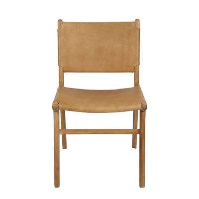 Marvin Dining Chair Toffee Leather at the BACK