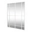 Crawford Rectangular 16 Pane Mirror Iron Frame White 200cm x 160cm