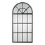Large Iron Arch Mirror With Panes