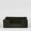 Paume Rattan Square Napkin Box Black (Set of 2)