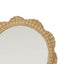 Belle Rattan Scallop Round Mirror