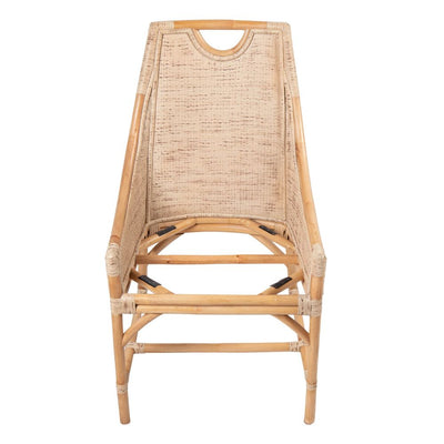 William Bamboo Dining Chair Brown & White