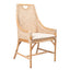 William Bamboo Dining Chair Brown & White