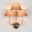 Trilogy 3 arms wall lamp base in silve - House of Isabella AU