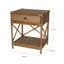 Cayman Rattan One Drawer Bedside Table