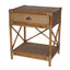 Cayman Rattan One Drawer Bedside Table