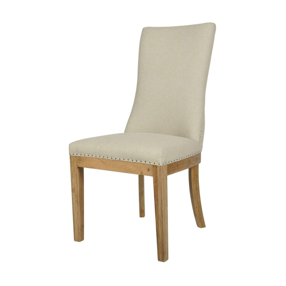 Oakwood Linen Dining Chair Natural