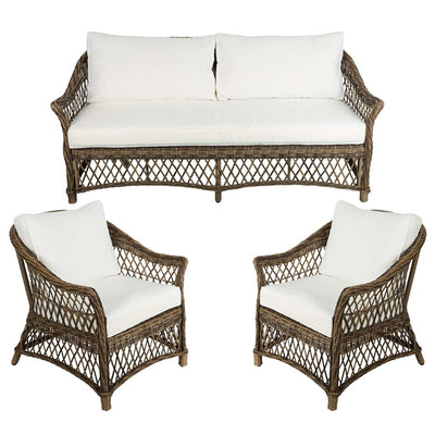 Marco Aluminium Synthetic Outdoor 3 piece Lounge Set