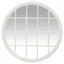 Chloe White Round Paned Mirror