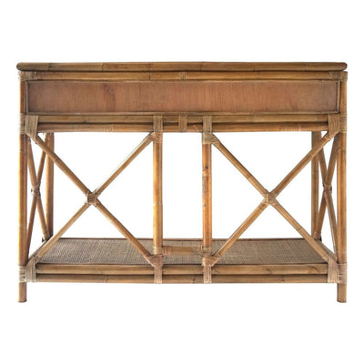 Cayman 2 Draw Rattan Console