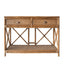 Cayman 2 Draw Rattan Console