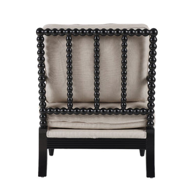 Elizabeth Bobbin Hamptons Armchair Black