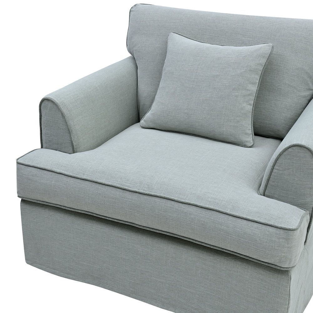 Slip Cover Only - Byron Hamptons Armchair Sage