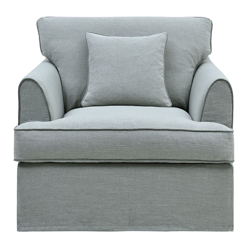 Slip Cover Only - Byron Hamptons Armchair Sage