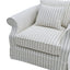 Slip Cover Only - Avalon Hamptons Armchair Stone Stripe