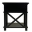 Sorrento Black Bedside Table with Shelf