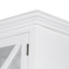 Sorrento Large Glass Door Hamptons Cabinet White