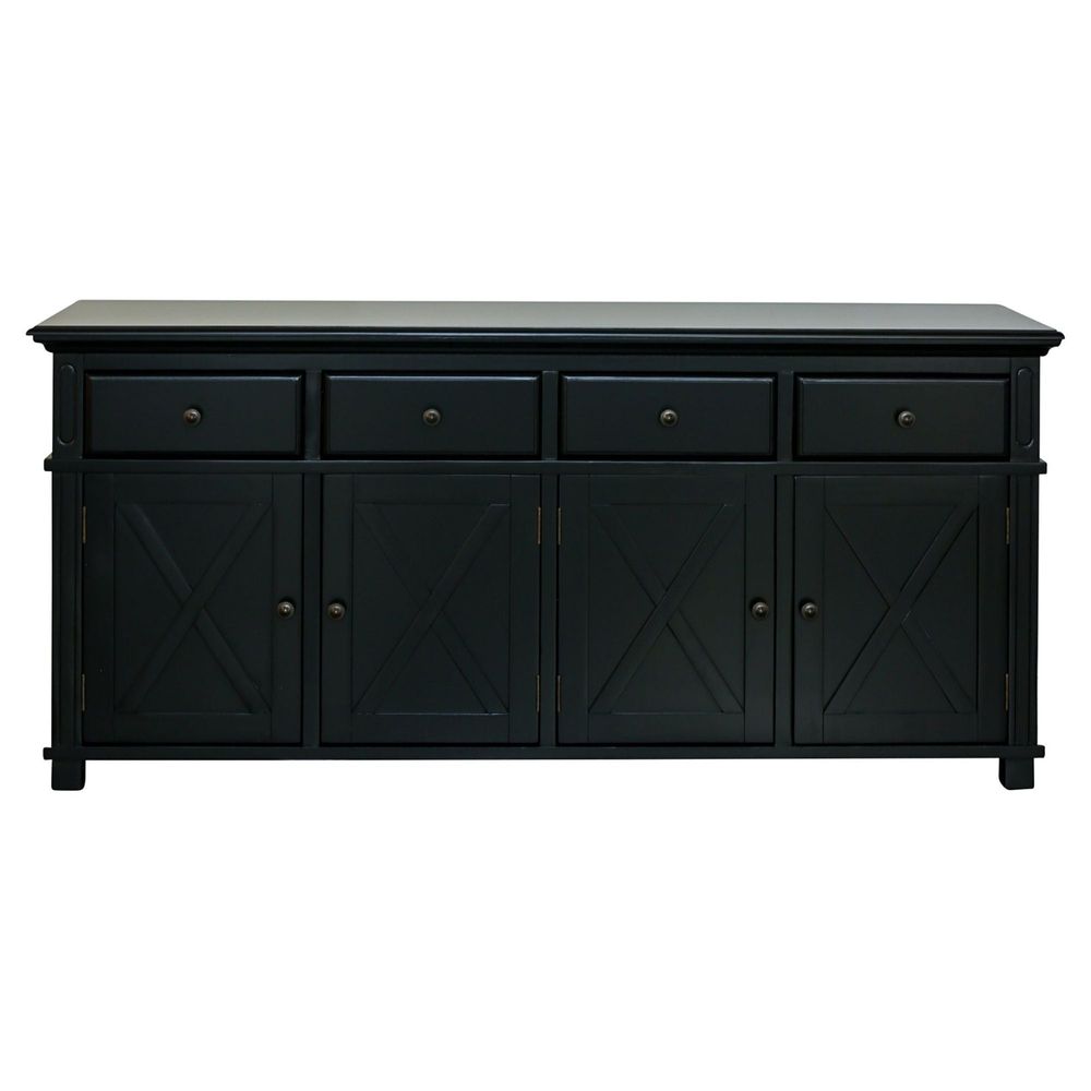 Sorrento Black 4 Door Buffet