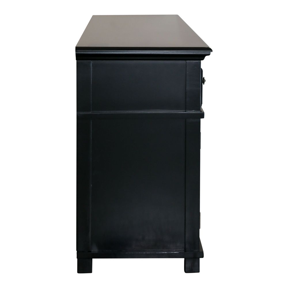 Sorrento Black 4 Door Buffet