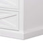 Sorrento White Medium 2 Draw Bedside Table