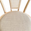 Round Rattan Back Dining Chair