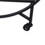 Black Bar Trolley Mirror Shelves