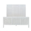 Santorini Hamptons Timber/Rattan Double Bed White