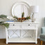 West Beach 2 Drawer Hamptons 130cm Console White