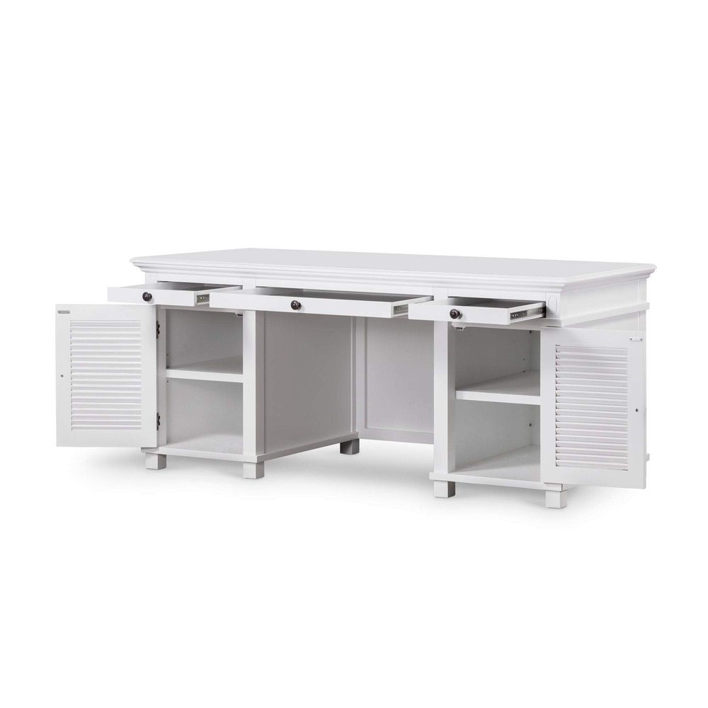 West Beach Desk White Double Leg